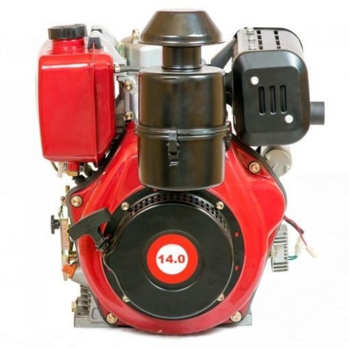 Motor WEIMA WM192FE diesel de 12-14CP, pornire electrica, ax canelat