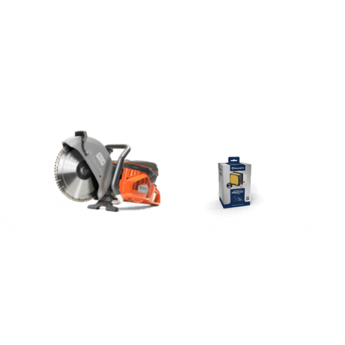 Masina de taiat cu disc Husqvarna K 970 400-16", CADOU: disc+kit intretinere