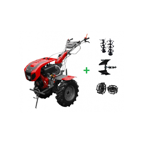 Motocultor WEIMA WM1100BE(KM)-6  (12 CP) CU DIFERENTIAL SI CAPOTA FAR, ROTI METALICE MANICOT 32 + PLUG REV