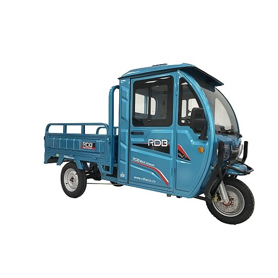 Triciclu electric, RDB MAX-Klass4, acoperis inchis, fara permis, 72V 32Ah, 4000W, 25km/h + CU VOLAN