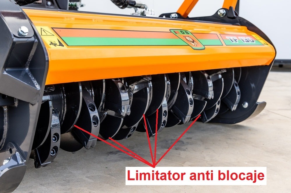 Tocator forestier cu dinti ficsi – TF 130 cu limitator 