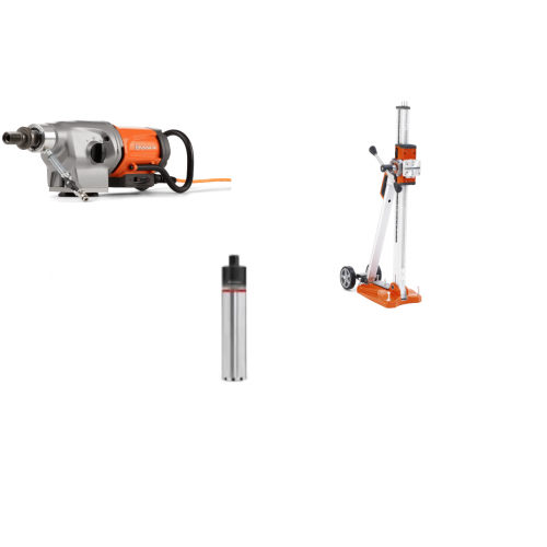 Pachet Carotare Husqvarna Motor DM 370 + Stand DS250 + Carota diamantata