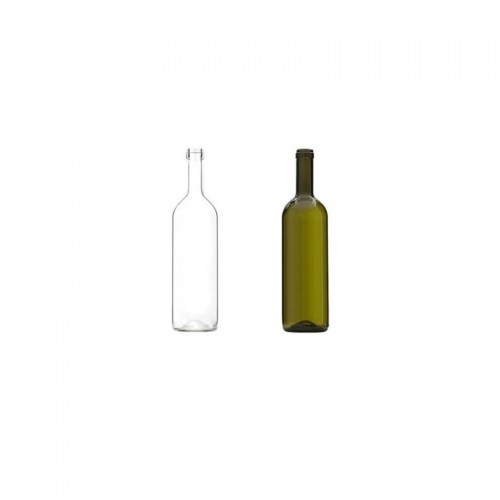 Sticle 0.75 l transparente si oliv pentru vin alb si rosu